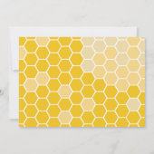 Kleine Bienengelbe Blume Kinderdusche Dankeskarte (Rückseite)