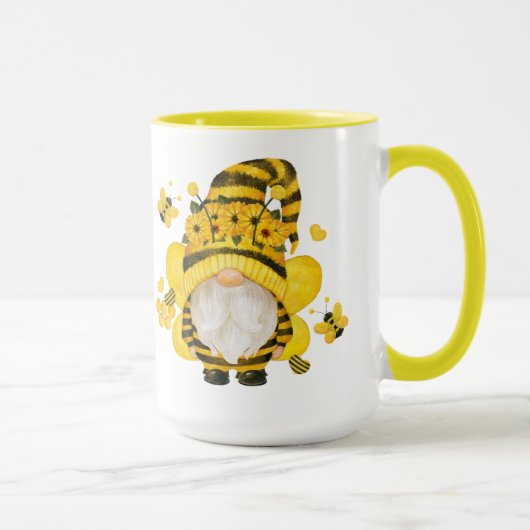 Kleine Bienenzucht in Sonnenblumen Tasse (Rechts)