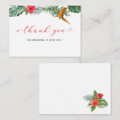 Kleine Birdie Aquarell Babydusche Danke Mitteilungskarte (Vorne/Hinten)