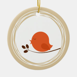 Kleine Birdie Keramikornament