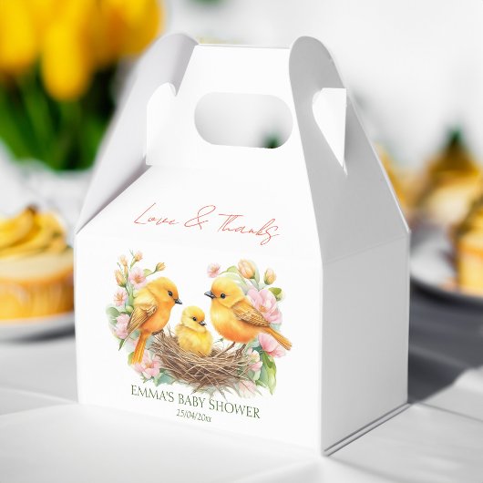 Kleine Birdie Schlüpfen bald Frühlingshaube Geschenkschachtel
