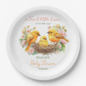 Kleine Birdie Schlüpfen bald Frühlingshaube Pappteller (Vorderseite)