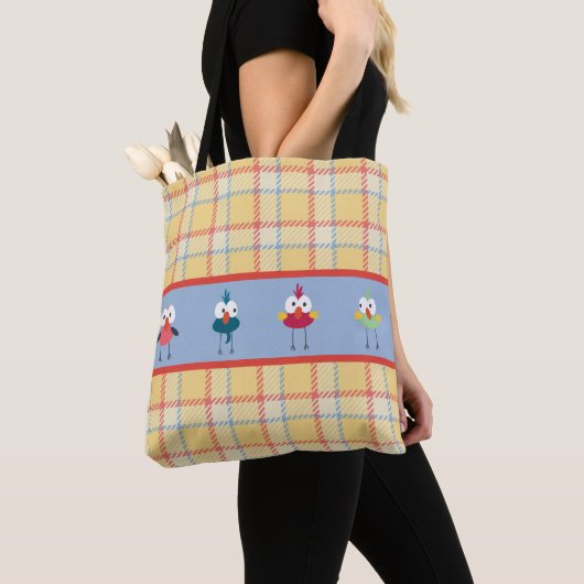 Kleine Birdies Custom All-Over-Print Tote Bag Tasche (Von Nahem)