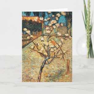 Kleine Birnbaum in Blüte von Vincent van Gogh Karte