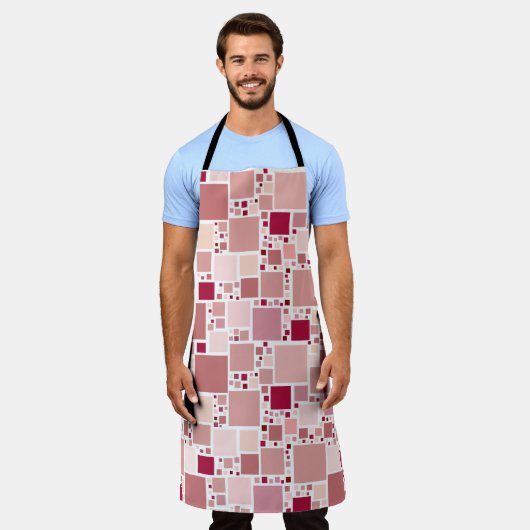 kleine bis große Quadrate Schürze (Getragen)