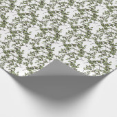 Kleine Blätter auf Twigs Botanischer Garten Geschenkpapier (Ecke)