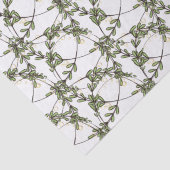 Kleine Blätter Garden Weeds Circle Wreaths Muster Seidenpapier (Detail)