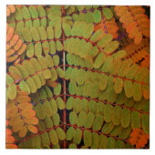 Kleine Blätter Muster Fliese (Vorderseite)