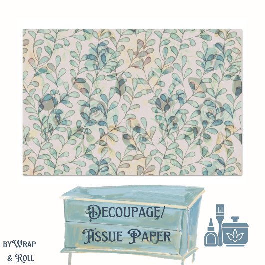 Kleine Blätter Seidenpapier