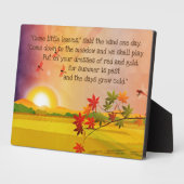 Kleine Blätter Verse Fotoplatte (Seite)