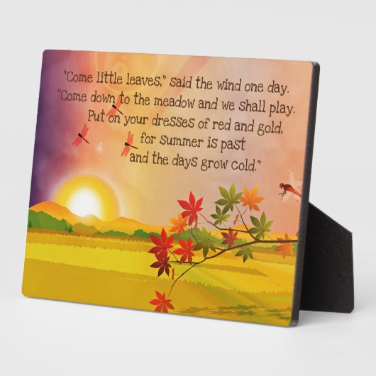 Kleine Blätter Verse Fotoplatte (Seite)