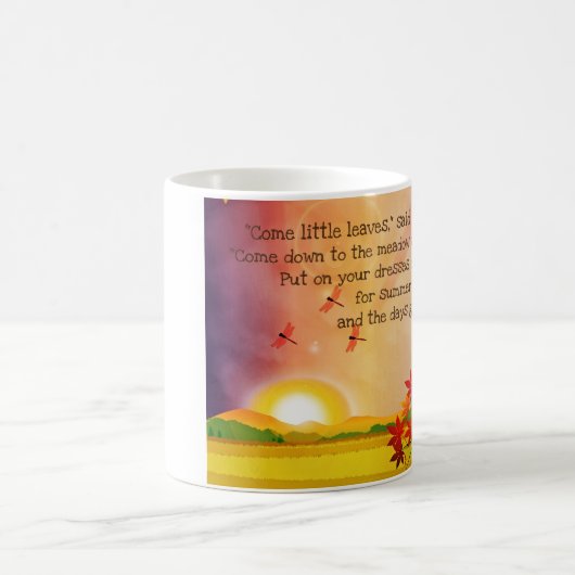 Kleine Blätter Verse Kaffeetasse (Mittel)