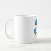 Kleine Blaue Blumen Kaffeetasse (Links)