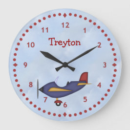 Kleine blaue Bordwand Große Wanduhr