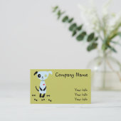 Kleine blaue HundeVisitenkarten Visitenkarte (Stehend Vorderseite)