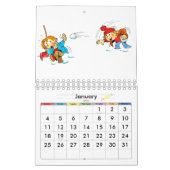 Kleine blaue Kinder Kalender Sonnige Kalender für  (Jan 2026)