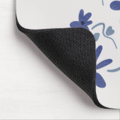 Kleine blaue romantische Blume Mousepad (Ecke)