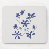 Kleine blaue romantische Blume Mousepad (Vorne)