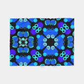 Kleine blaue und schwarze Polardecke Fleecedecke (Vorderseite (Horizontal))