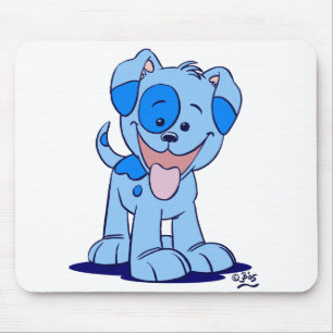 Kleine blaue Welpenmousepad Mousepad