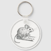 Kleine Bleistiftmaus Schlüsselanhänger (Rückseite)
