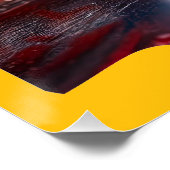 Kleine Blöcke mit geometrischen Designs gestapelt Poster (Ecke)