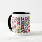 Kleine Blöcke von Sentimental Stitches Tasse (Vorderseite Links)
