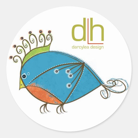 Kleine Bluebird Stickers (Vorderseite)