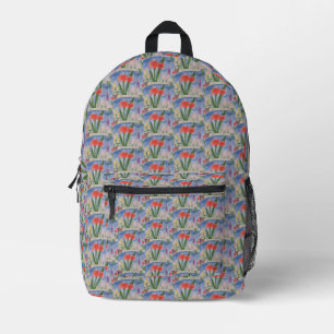 Kleine Blume am See Bedruckter Rucksack