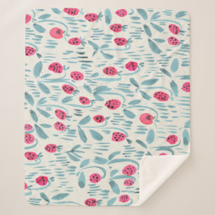 Kleine Blume: Aquarell Nahtlos Sherpadecke