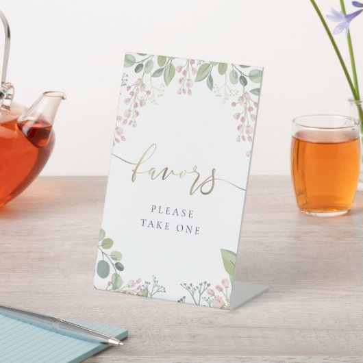 kleine Blume bevorzugen Schild (In SItu)