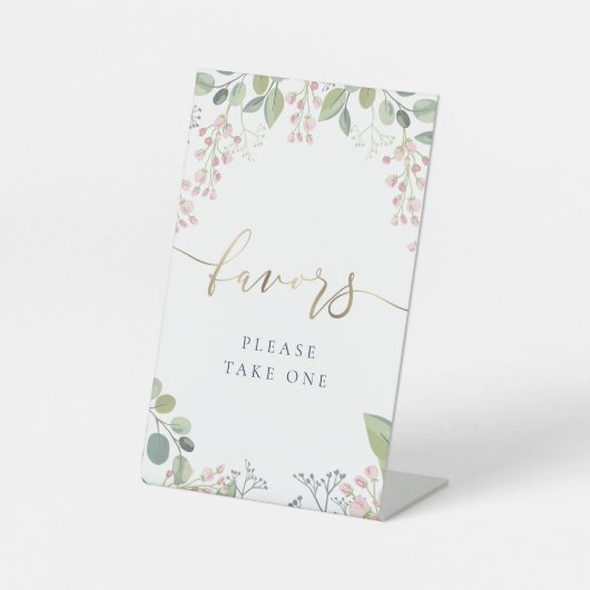 kleine Blume bevorzugen Schild (Vorderseite)