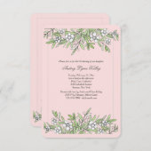 Kleine Blume Einladung (Vorne/Hinten)