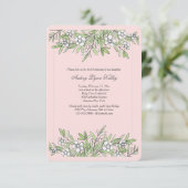 Kleine Blume Einladung (Stehend Vorderseite)