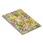 Kleine Blume Feld: Helle Wasserfarbe. Notizblock (Rechte Seite)
