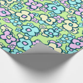 Kleine Blume fröhliches buntes Wrapping Geschenkpapier (Ecke)