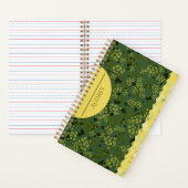 KLEINE BLUME GRÜN & GELBE NOTIZBLOCK (Innen)