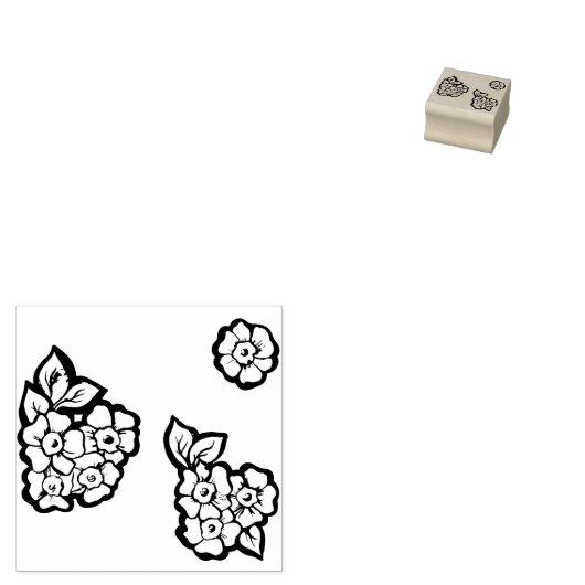Kleine Blume Gummistempel (Stempel)