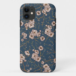 Kleine Blume hellblaues Muster Case-Mate iPhone Hülle