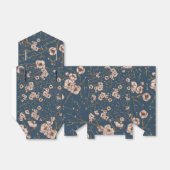 Kleine Blume hellblaues Muster Geschenkschachtel (Ungefaltet)