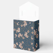 Kleine Blume hellblaues Muster Geschenkschachtel (Geöffnet)