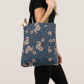 Kleine Blume hellblaues Muster Tasche (Von Nahem)