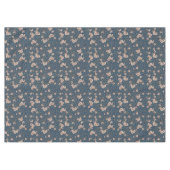 Kleine Blume hellblaues Muster Tischdecke (Vorderseite (Horizontal))