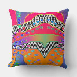 KLEINE BLUME HET PINK ZICKZACK KISSEN