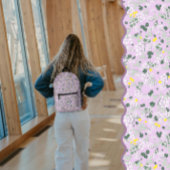 Kleine Blume Hintergrund Bedruckter Rucksack