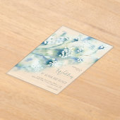 Kleine Blume Hochzeit Acryleinladungen (Ablage )