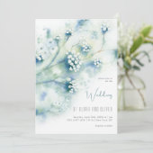 Kleine Blume Hochzeit Einladung (Stehend Vorderseite)