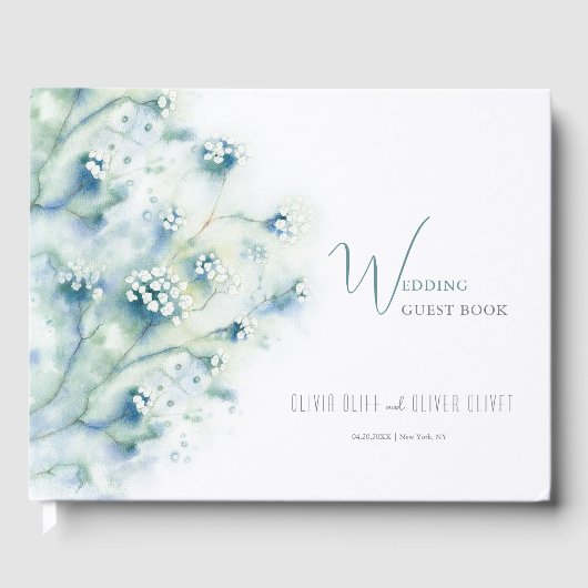 Kleine Blume Hochzeit Gästebuch (Vorderseite)