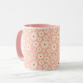 Kleine Blume im rosa Hintergrund Tasse (Vorderseite Links)