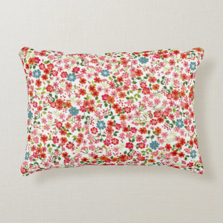 Kleine Blume, im Stile von calico nahtloser Backgr Dekokissen